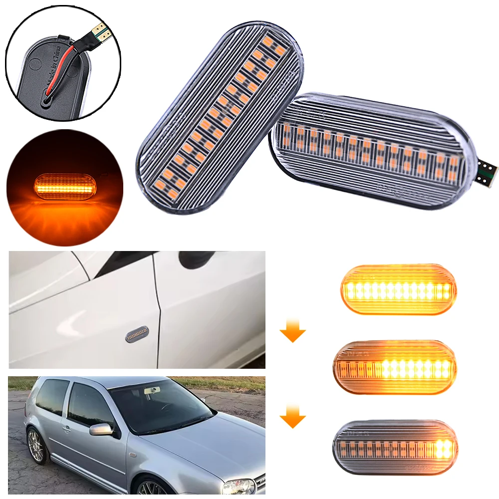 Led Dynamic Side Marker Turn Signal Light For VW Up Caddy T5 Amarok Jetta Golf 3 4 Fox Beetle Lupo Sharan Bora Passat Polo Vento view 5