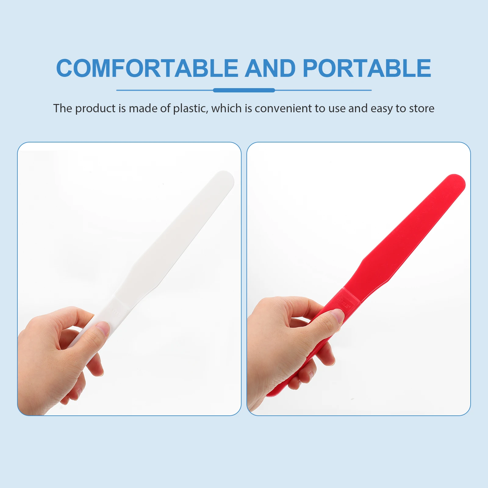 

5 Pcs Oil Knife Painting Accessories Scraper Mixing Spatula Stainless Supply Paiting Cake