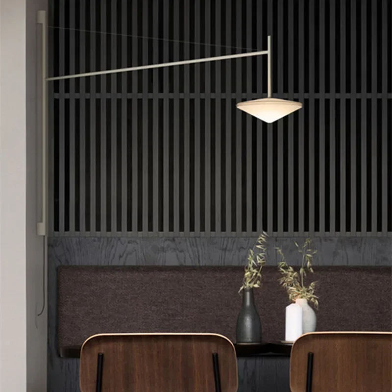 2025 تيمبو الجدار مصباح أسود سوينغ الذراع مصباح بسيط الفن استوديو مصباح غرفة نوم المنزل السرير دراسة القراءة المكونات في الجدار الخفيفة #2
