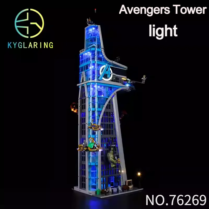 Image of Hot Toys Beliebte 5201-teilige Heroes Street View Classic Avengers Tower Bausteine Puzzle-Modell Spielzeug für Geburtstagsgeschenk und Dekoration