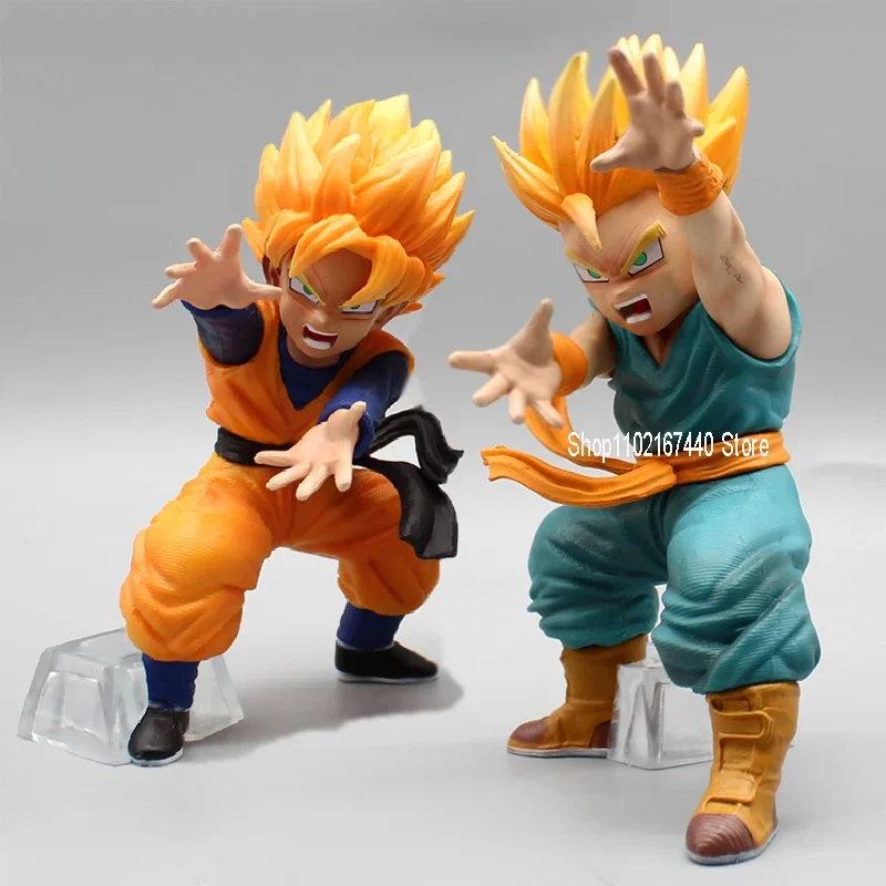 15cm anime gk dragon ball z figura luta filho gohan troncos figuras de ação kamehameha modelo pvc coleção ornamento estátua brinquedos