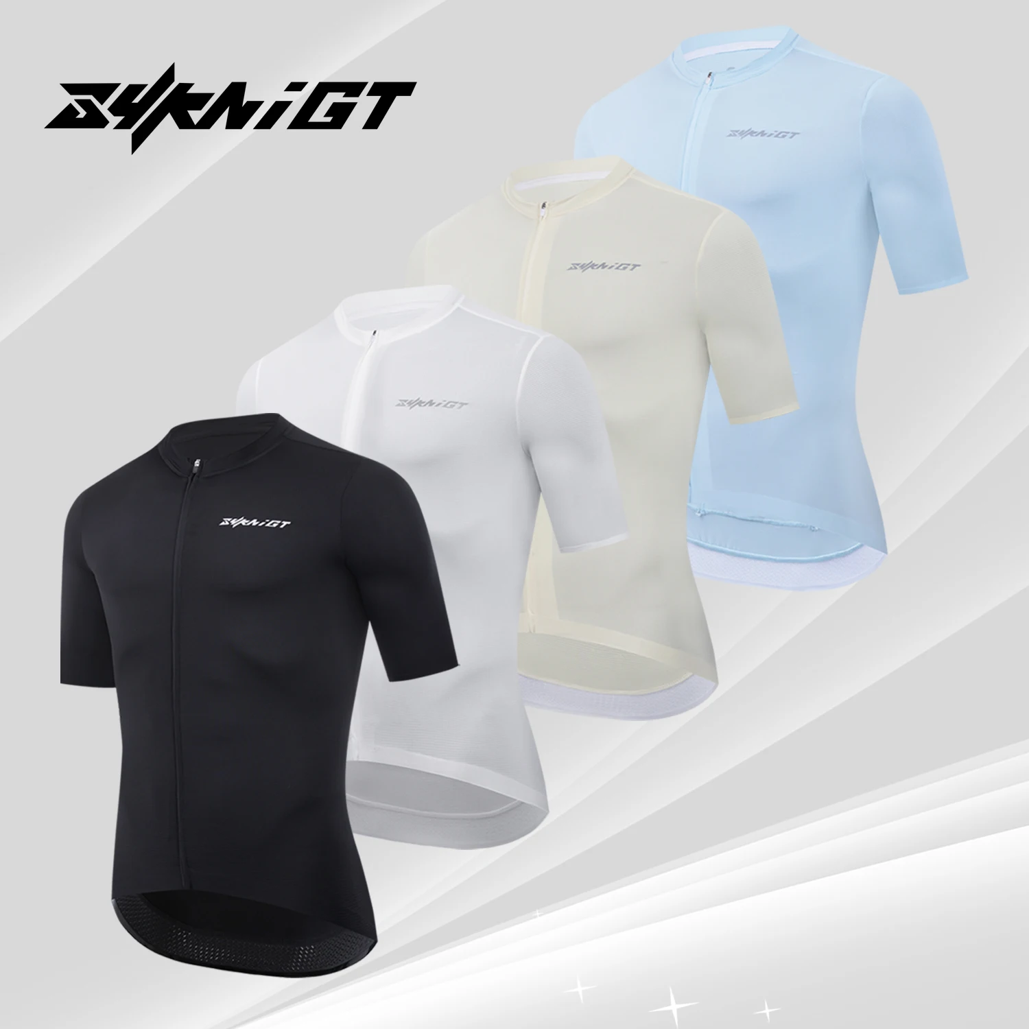 

ZYKNIGT Мужской летний трикотаж, одежда для езды на шоссе, профессиональные соревновательные велосипедные топы, быстросохнущие велосипедные рубашки