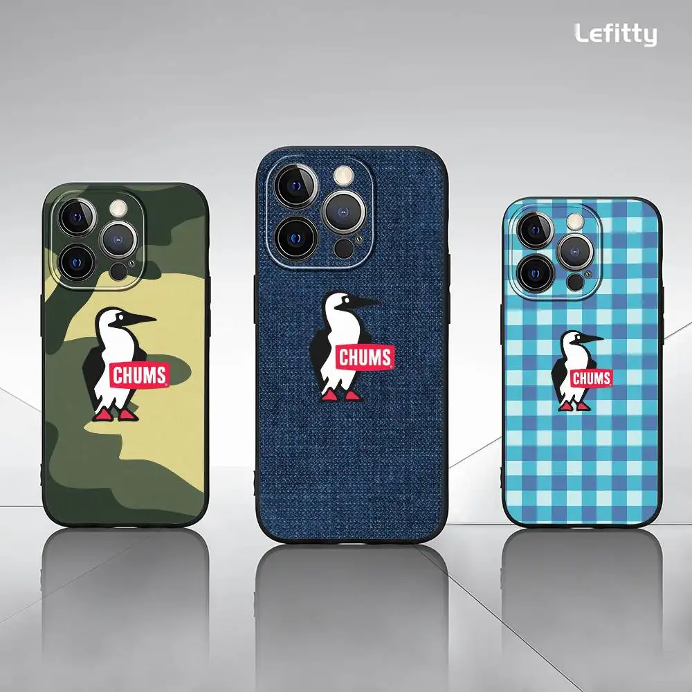 

Famous Outdoor Cool C-ChuMS Phone Case For iPhone 16 15 14 13 Pro Max Plus Mini Frosted Soft Shell Funda Shockproof Cases