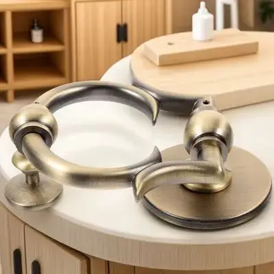 

Zinc Alloy Door Knocker European Style Simple Elegant Design Security Knocker for Front Door Replacement Home Decoration