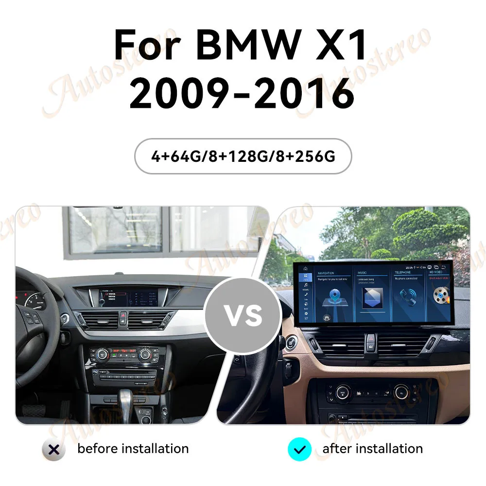 15.8 Qualcomm 680 Android 14 Carplay For BMW X1 F48 2016-2019 Car Multimedia Player GPS Navigation Car Radio Screen Head Unit