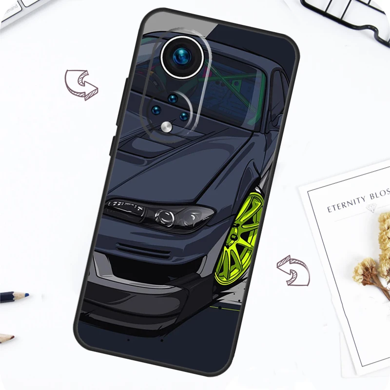 JDM Drift Car S13 S14 S15 Case For Huawei P30 P20 P40 Lite P50 Pro P Smart 2021 Nova 5T Honor X8 X9 50 70 80 Cover image 4