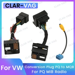 Adaptador PQ para MQB Para VW PQ MIB Rádio RCD360 RCD410 RCD440 RCD360Pro Conversor Conector RCD440Pro Com Fio CAN