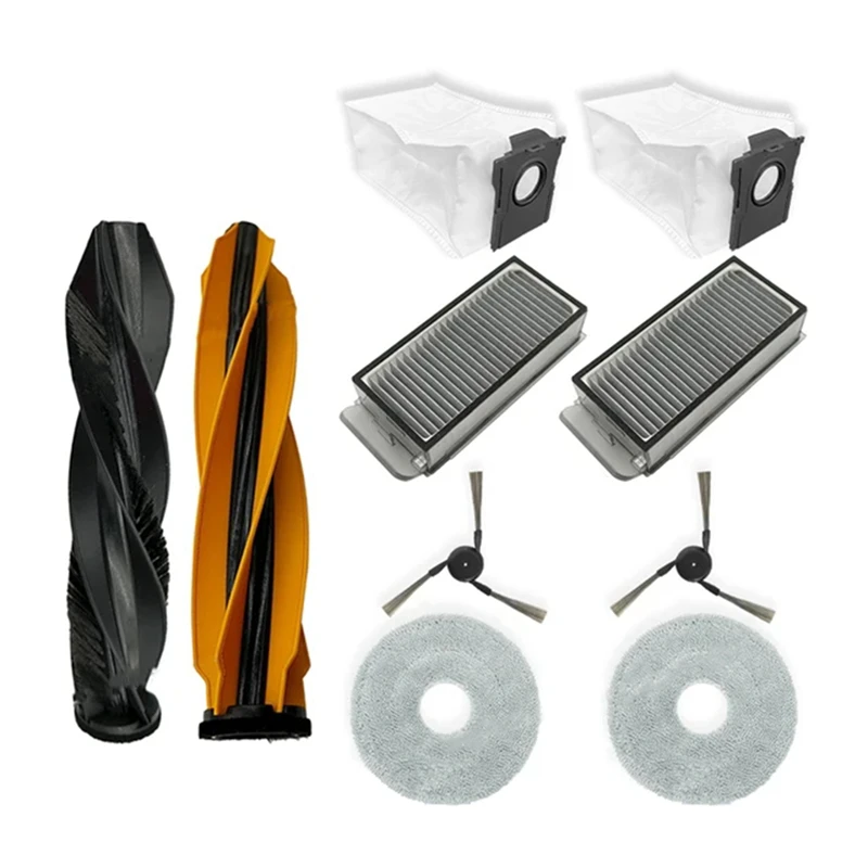 

A44F-For Dreame X50 Ultra / S40 Enhanced Edition Vacuum Parts Main Roller Side Brush Hepa Filter Mop Cloth Dust Bags