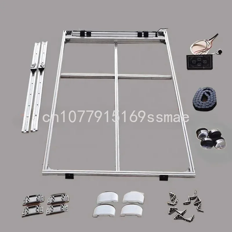 RV Caravan Electric Lift Bed Adjustable Intelligence Bed Motorhome Aluminum Profile Lifting Bed