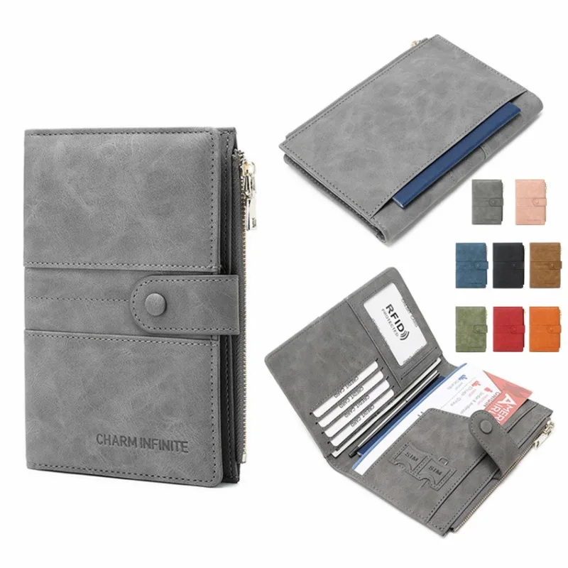 

Anti-theft Passport Protection Case Multi-functional Passport Bag Holder Tourism Cover Wallet Bag ID Card Holder Portable Travel