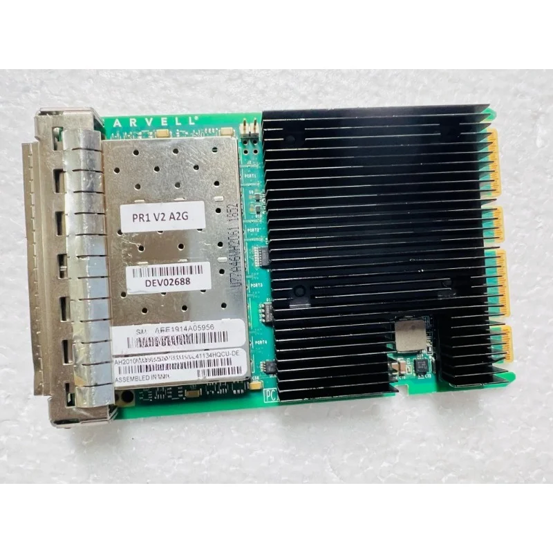 Parts for QLogic QL41134HQCU E A ELL 047W4V NP0K8 SFP + 4-port 10 Gigabit fiber optic network interface card