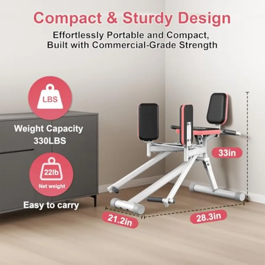 آلة إزالة الورك من EPHESPORT لصالة الألعاب الرياضية المنزلية مع شريط مقاومة الغنيمة آلة لصق مدمجة معدات تمارين الساق مع 2-Leve