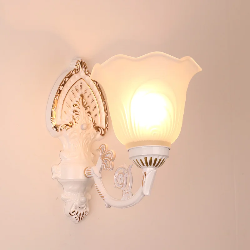 

European Living Room Background Wall Lamp Bathroom Mirror Lighting Balcony Modern Simple Bedroom Bedside Glass Wall Light