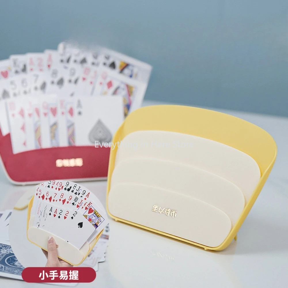 

Hands-Free Rack Playing Card Holder Holds Up Cards Portable ABS Hands-Free Poker Rack Free Playing Card Holder