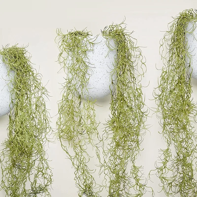 1/3/5pcs Air Grass Green Plants Long Vine Hanging Rattan Artificial Plastic Flower Grass Ceiling Hanging Vine Decor For Home Wal view 6