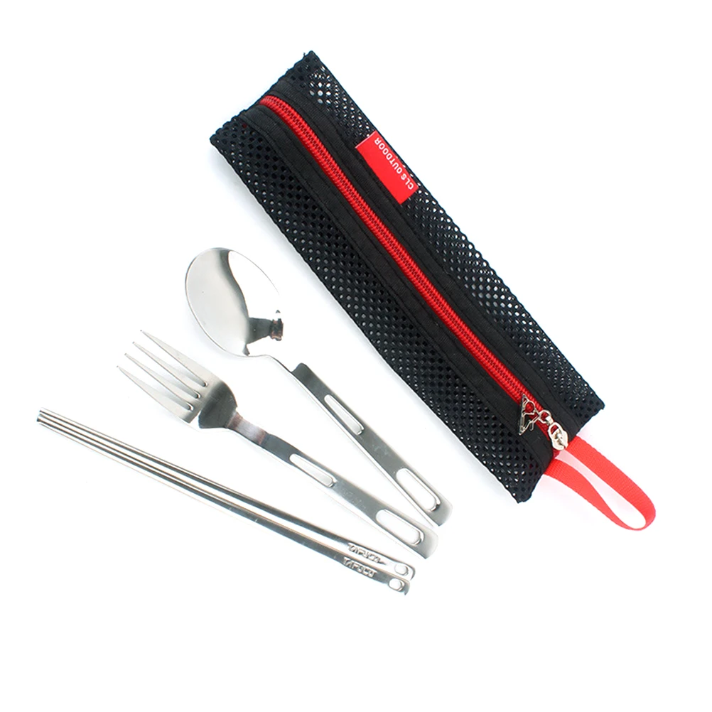 

Chopsticks Portable Tableware Set Camping Eating Utensils Reusable Silverware for Lunch Travel