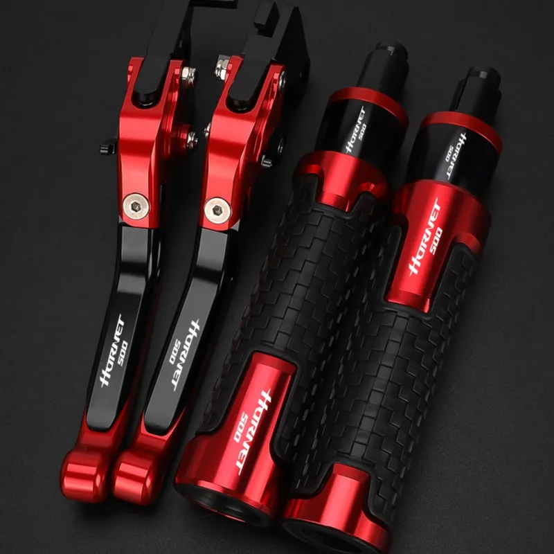 FOR HONDA HORNET500 hornet 500 2023 2024 2025 2026-2027 Motorcycle Aluminum Adjustable Brake Clutch Levers Handlebar Hand Gripss