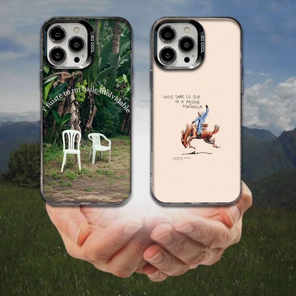 

Bad B-BunnyS DTMF Phone Case For iPhone 16,15,14,13,12,11,8,7,Pro,Max,Plus,Mini,XS,SE Anti Fall Black Matte Hard