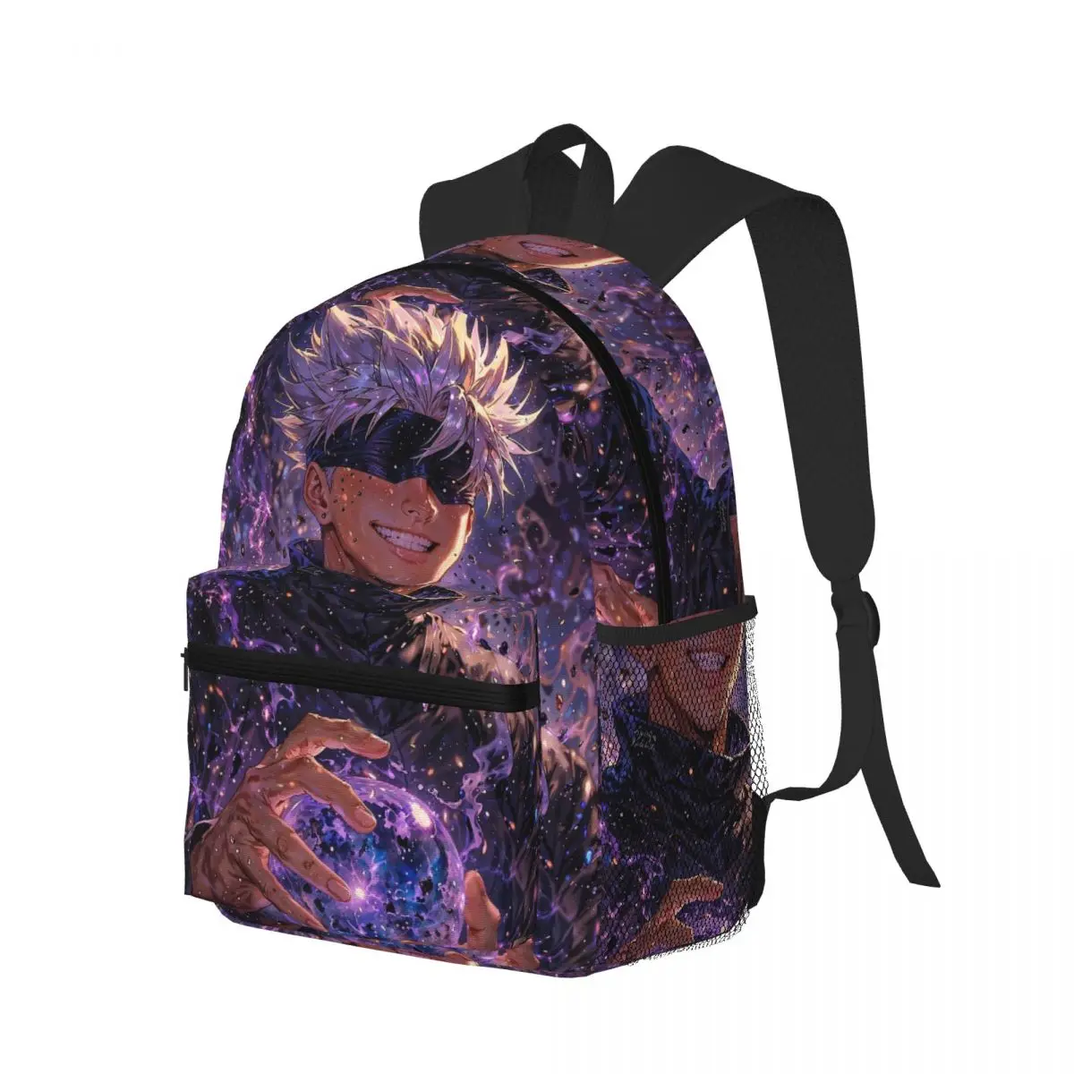 Jujutsu Kaisen Satoru Gojo Student Backpack School Bag Hiking Travel Daypack for Men Women Bookbag Shoulder Bags