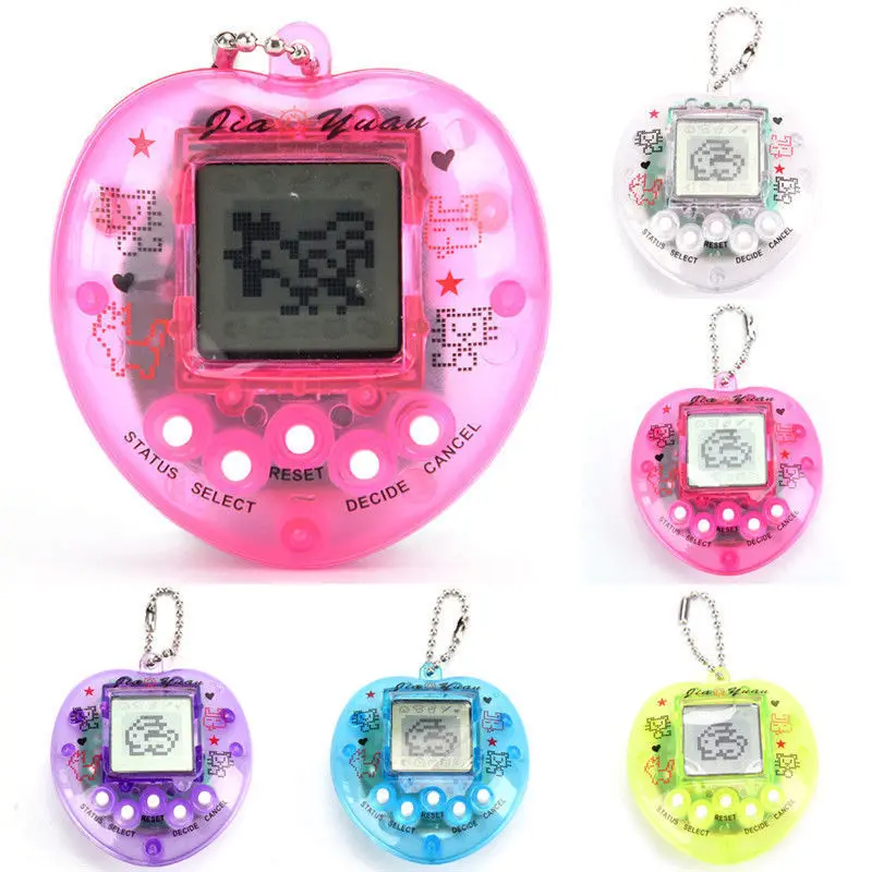 Tamagotchi electrónico transparente, 49 mascotas en uno, ciber Digital Virtual, juguetes para mascotas, Pixel, divertido, juego, 1 unidad