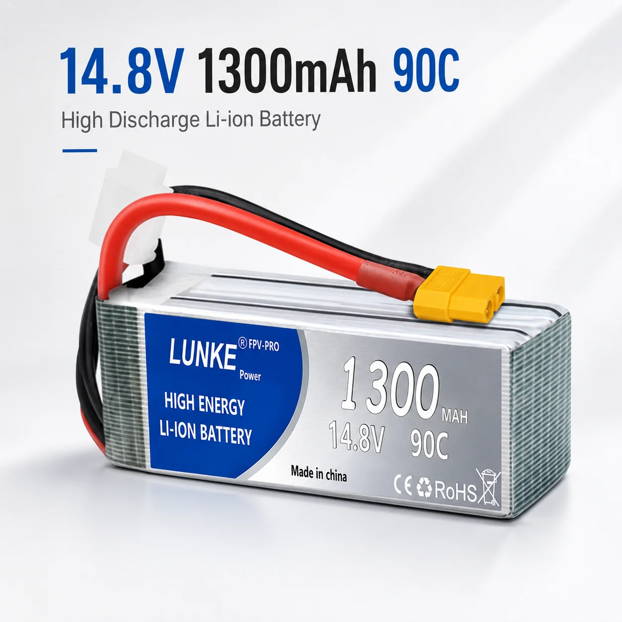 Batterie Lipo 2S 3S 1300mah 4S 5S 6S 1500mah 1800mah 2200mah 2600mah 7.4V 11.1V 14.8V 18.5V 22.2V pour drones FPV et avions