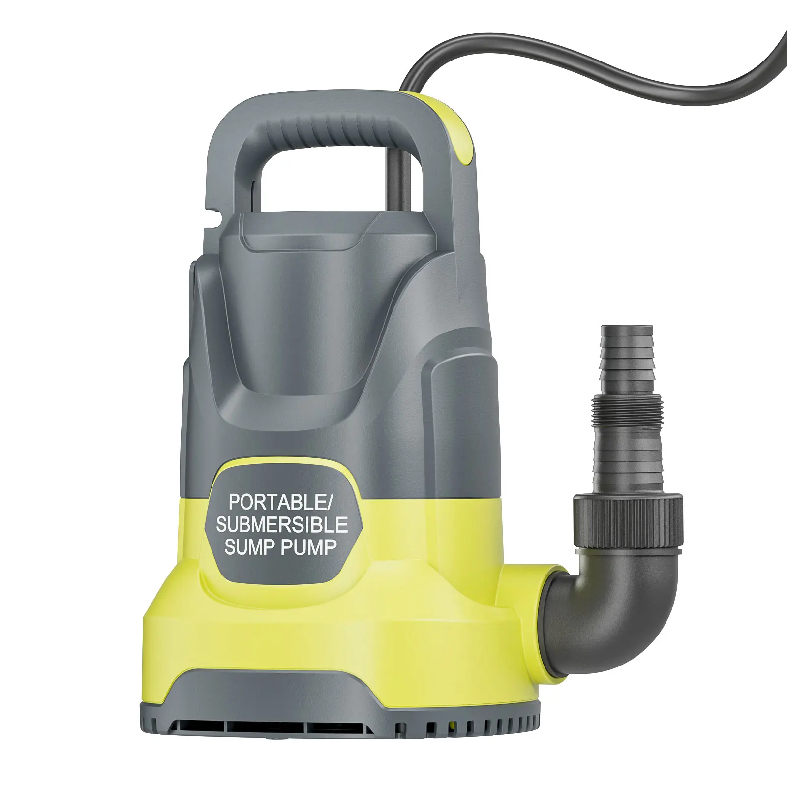 

Portable Sump Pump 1.2 HP Submersible Water Draining Pump 5000 GPH Clean/Dirty Electric Water Transfer Pumps Water Transfer Portable Utility Pumps with Adapters for Hot Tub, Standing Water, Pools, Boats, Gardens, and Ponds—Includes 16.4-foot Power Cord