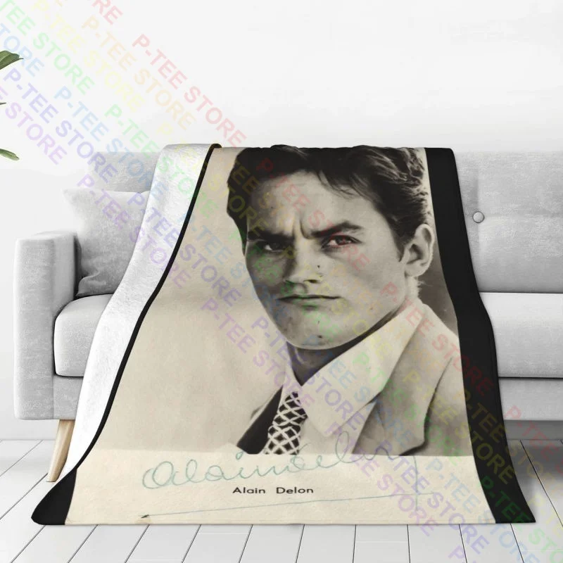 Alain Delon Francia France Mito Sexy Blanket Thick For Bed High-Quality Cover Blanket Sofa Decorative