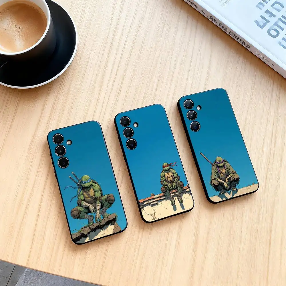 T-Teenage Mutant Ninja Turtles  Phone Case Black Silicone Soft For Samsung Galaxy A73,A72,A71,A70,A53,A52,A51