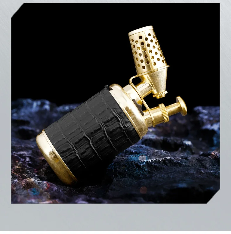 JOBON Multi-function Strong Gun Lighter Windproof Blue Flame One-touch Lock Fire Retro Appearance Design Cigar Lighter