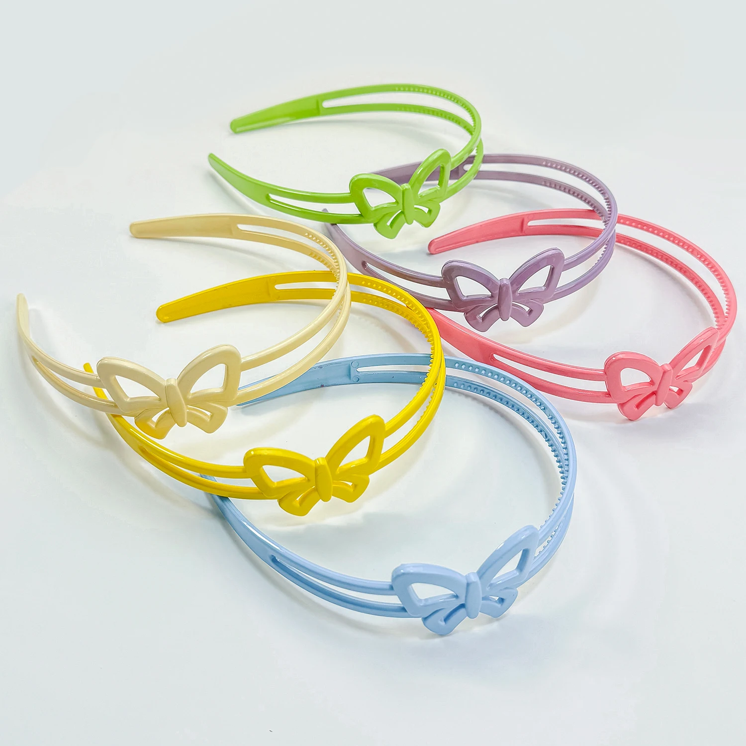 3/6pcs Girls Butterfly Headbands Women Plastic Teeth Hair Hoops Headbands Girls Hairbands Children Kids Hair Accessories