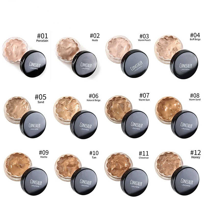 Gezicht Concealer Make-Up Hd Fotogenieke Concealer Crème Volledige Dekking Foundation Onder Oog Concealer Donkere Kringen Vrouwen Cosmetica