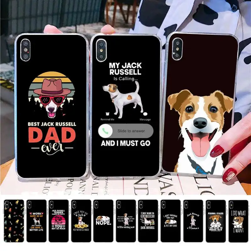 MaiYaCa Jack Russell Terrier Dog Phone Case for iPhone 11 12 13 mini pro XS MAX 8 7 6 6S Plus X 5S SE 2020 XR case