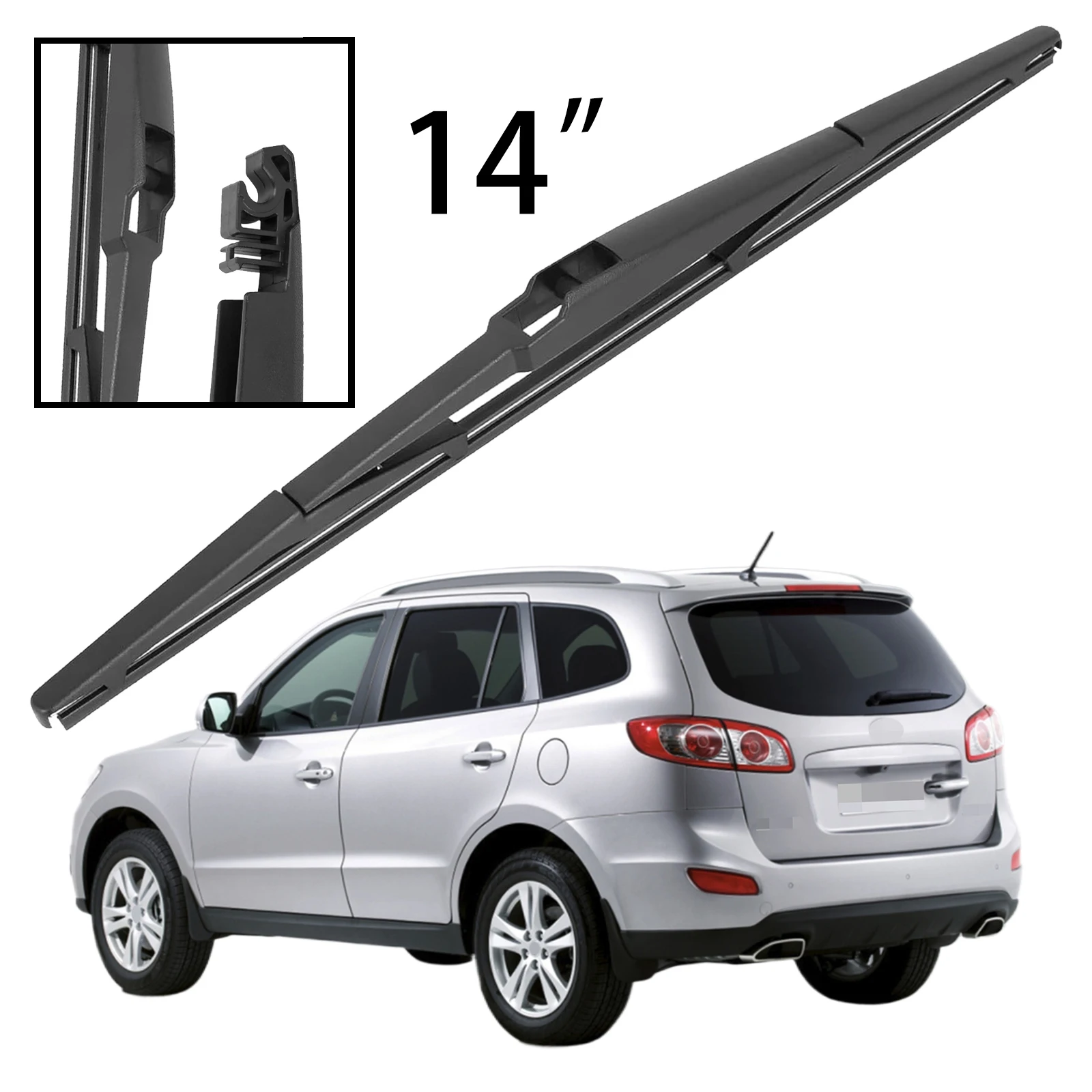 Rear Wiper Arm & Blade Kit For 2007-2012 Hyundai Santa Fe – Direct Fit 98811-2B000