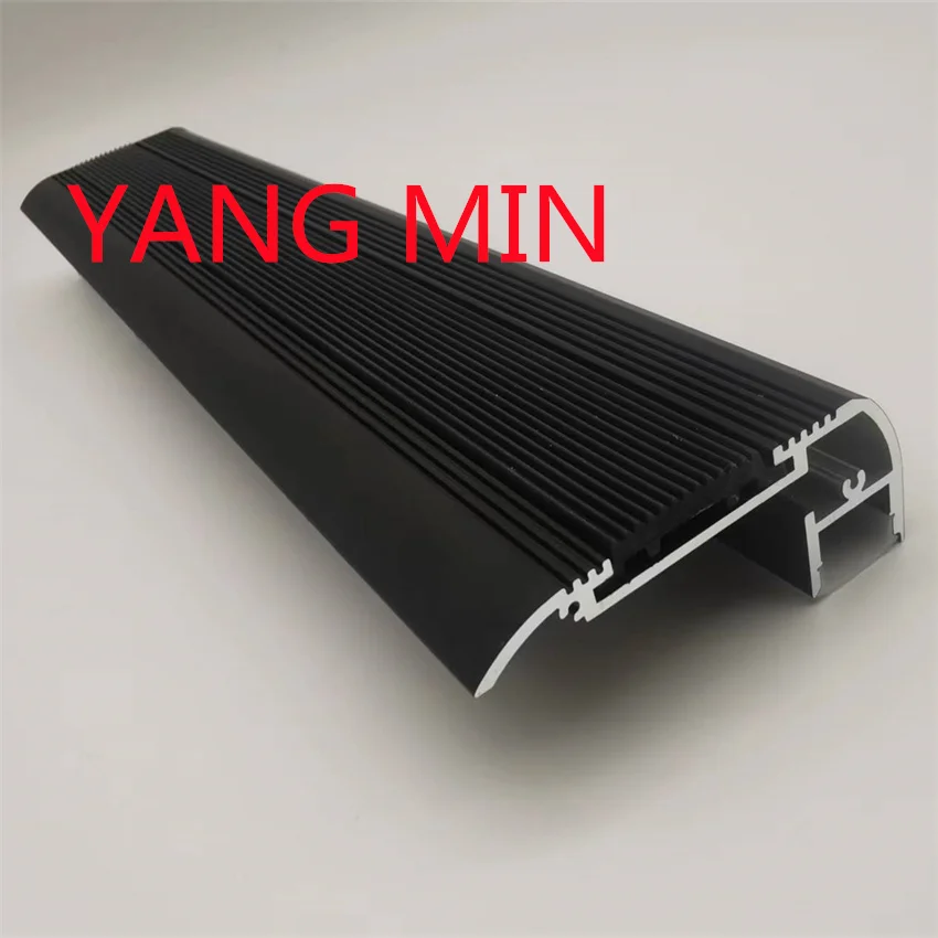 1.5m/pcs 65x28mm Nosing Down Heatsink Extrusion Staircase Perfiles De Aluminio Aluminum Profile For Stair Step Skirting Lights