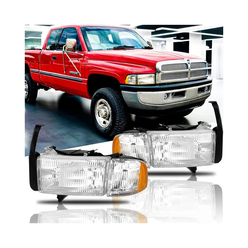 Headlight Head Light for Dodge Ram 1994 1995 1996 1997 1998 1999 2000 2001 2002 Without Lamp