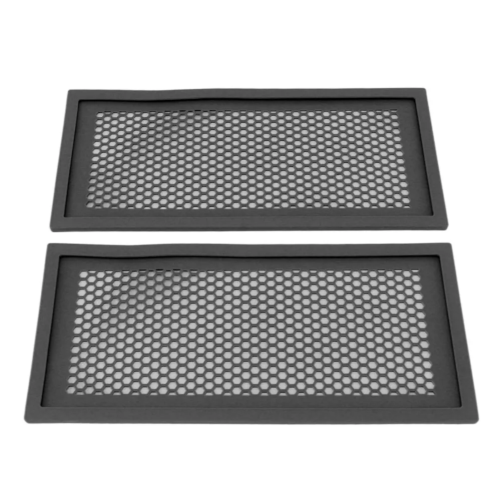 2pcs Soft Silicone Proof Floor Vent Cover Black Hair Catch Soft Silicone Vent Cover Debris Catch Easy Install Air Vent Cover