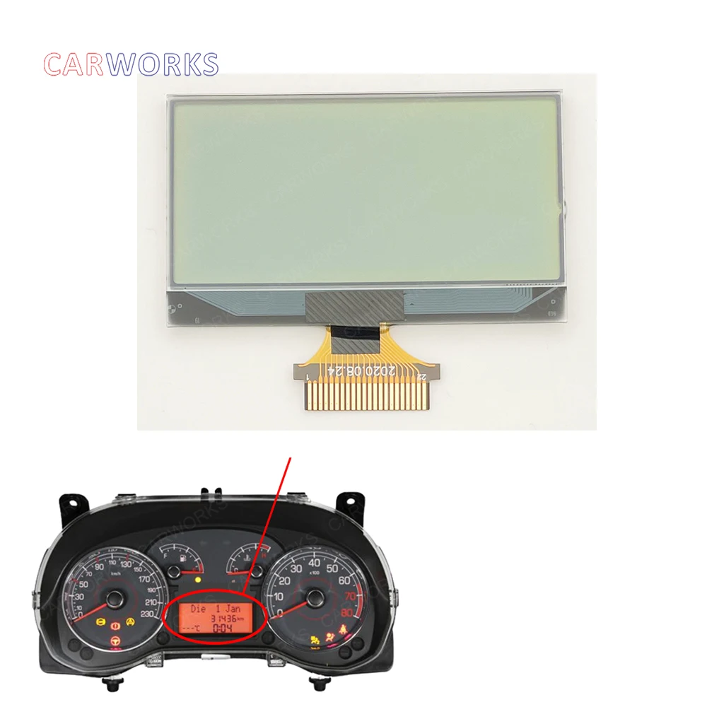 

Dashboard Screen Pixel Repair Instrument Cluster LCD Display for Fiat Grande Punto Fiorino Qubo Panels 2003-2012