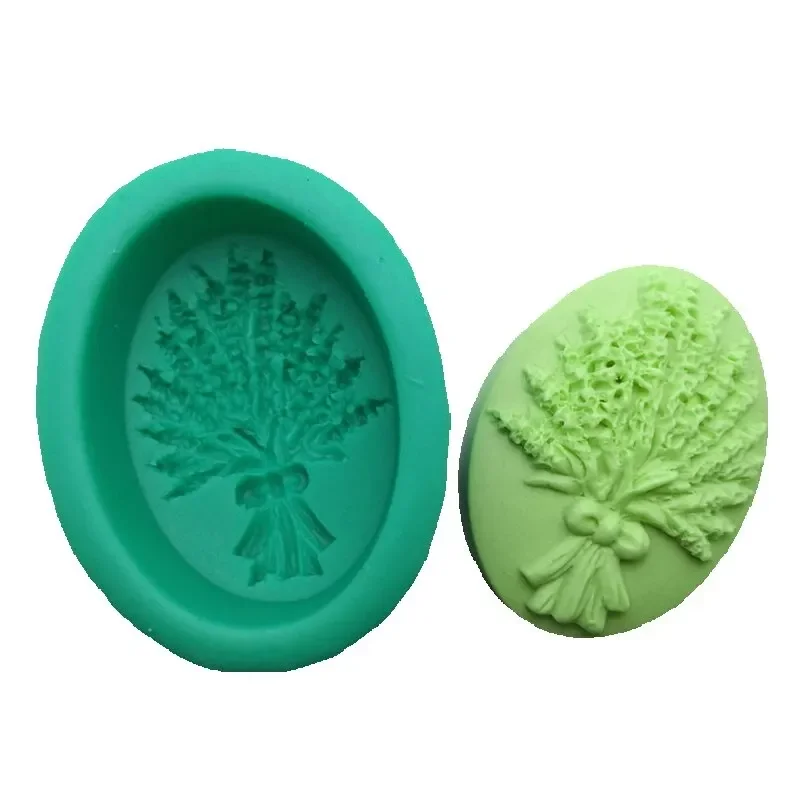 Lavender Soap Molds Flowers Shape Silicone Mold For Cake Pudding Jelly Dessert Chocolate Mould Handmade Soap Glue S0328HM