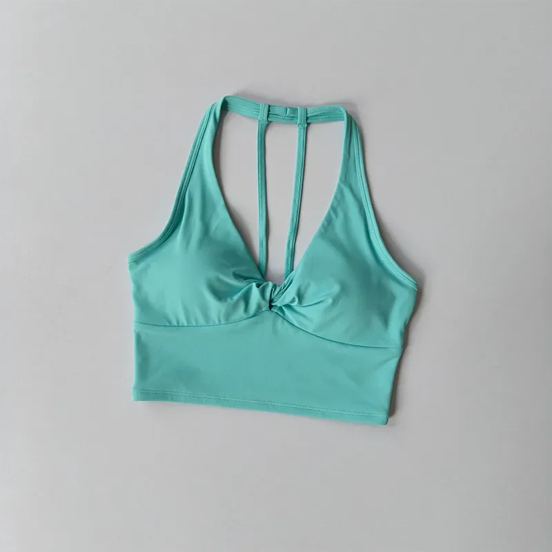 Sports Bra Vest Women's Breathable Quick-Drying Push-Up Shockproof Yoga Bra Pilates Fitness Training Running Back Beauty Tops