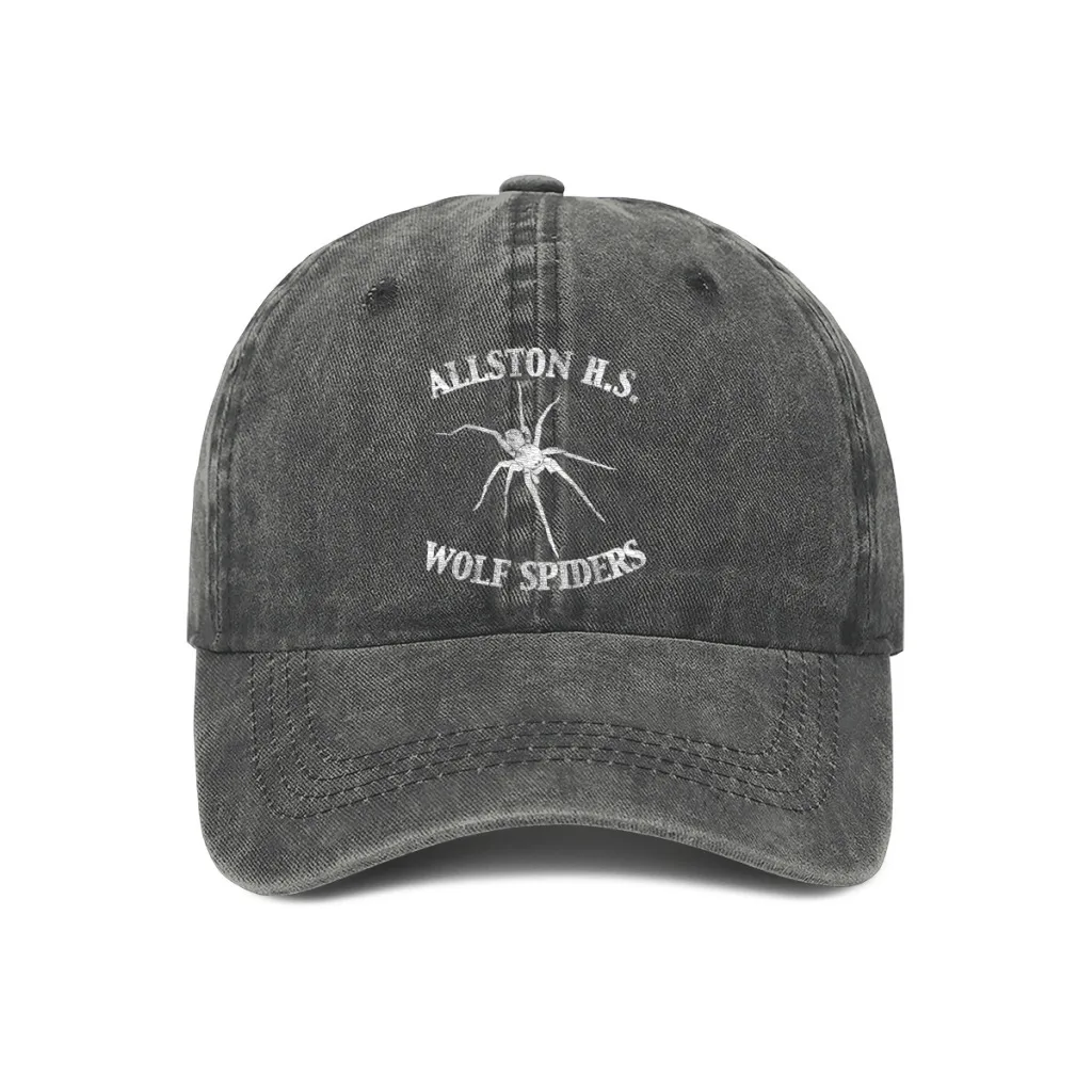 Washed Men's Baseball Cap Alston High School Wolf Spiders Trucker Snapback Caps Dad Hat Spider Golf Hats