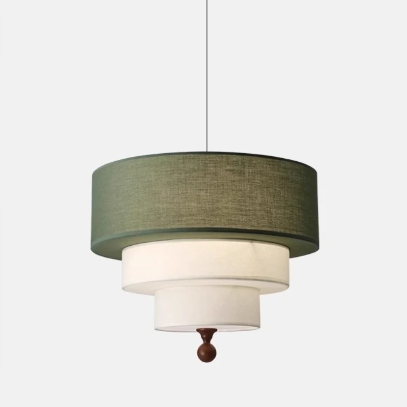 

Светодиодный потолочный подвесной светильник из средневековой ткани в стиле ретро E27, подвесной светильник для гостиной, спальни, ресторана, кабинета, декор Luminarias