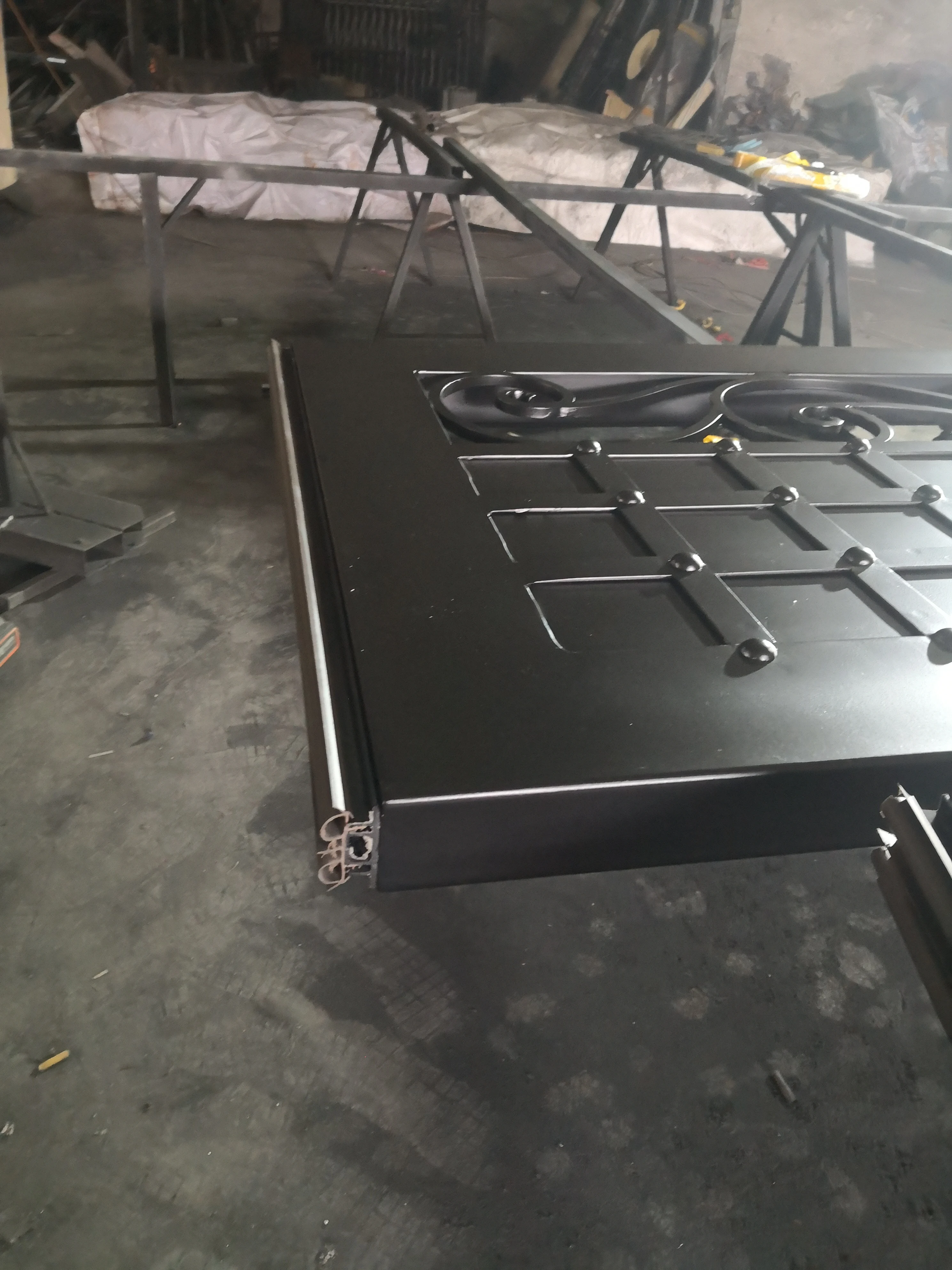 Aluminum Casting Expolision Bullet Proof Security Metal Wrought Iron Entrance Door