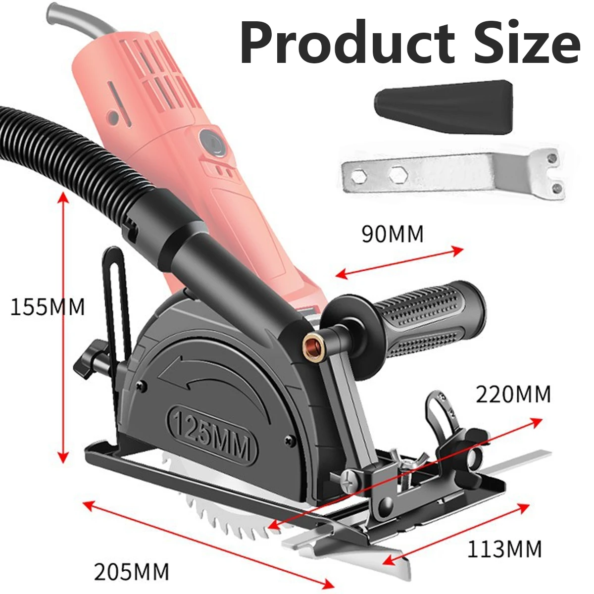 Grinder Bracket Angle Adjustable 0-45° Grinder Converter To Cutting Woodworking Machine Electric Circular Saw 40mm Bracket Base