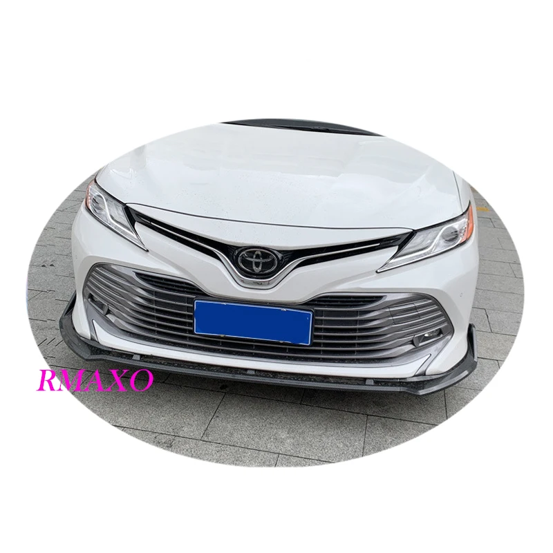 For Camry front shovel Body kit spoiler 2018-2019 Toyota Camry PT ABS Rear lip spoiler front Bumper Diffuser Bumpers Protector