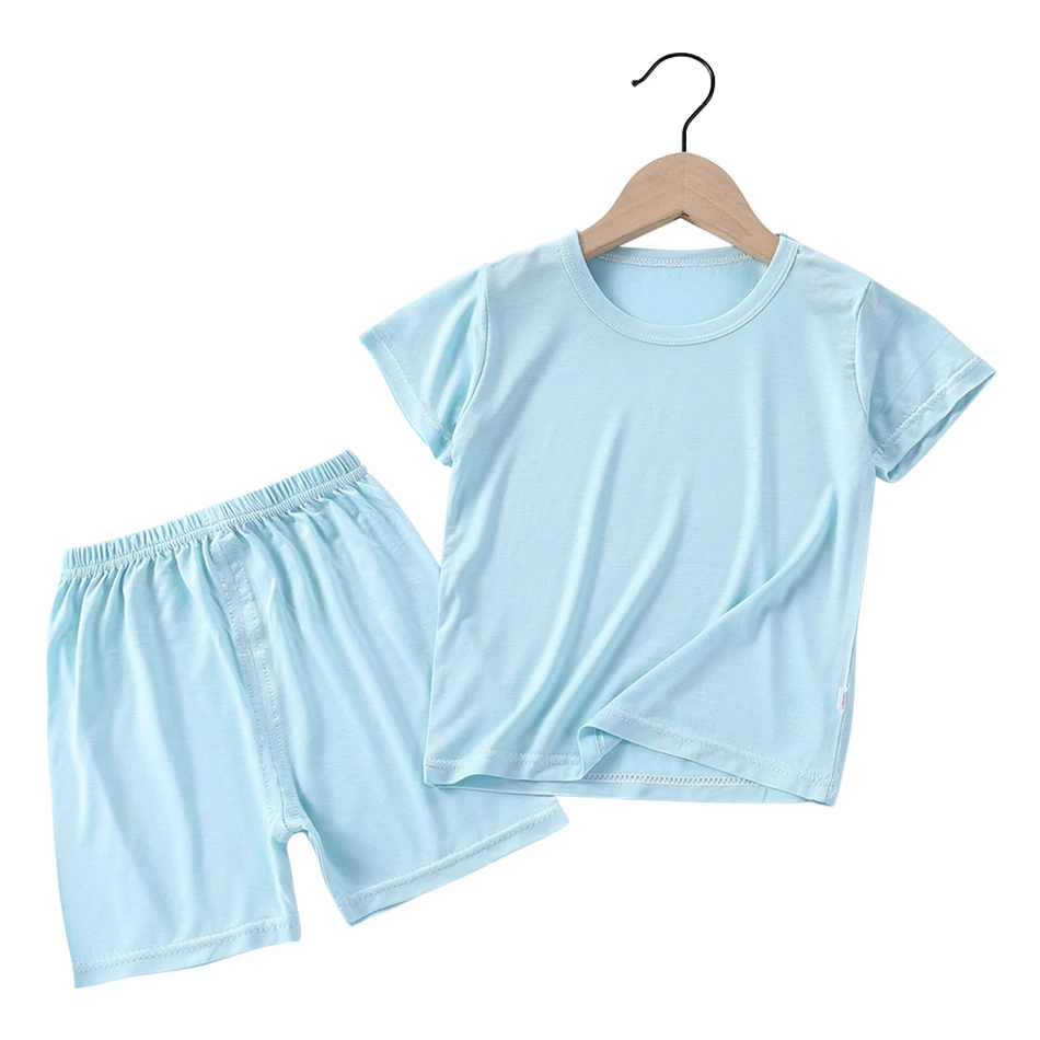 Fresh Summer Kids Short Sleeve Sets Boys and Girls Comfortable Sleepwear and Loungewear Children Set Casual Children Clothing