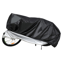 Black Bike Cover Waterproof Outdoor Protector Xl 200x70x110cm Rain Sun Uv Dust Wind Proof Lock Hole Stabilize Buckle