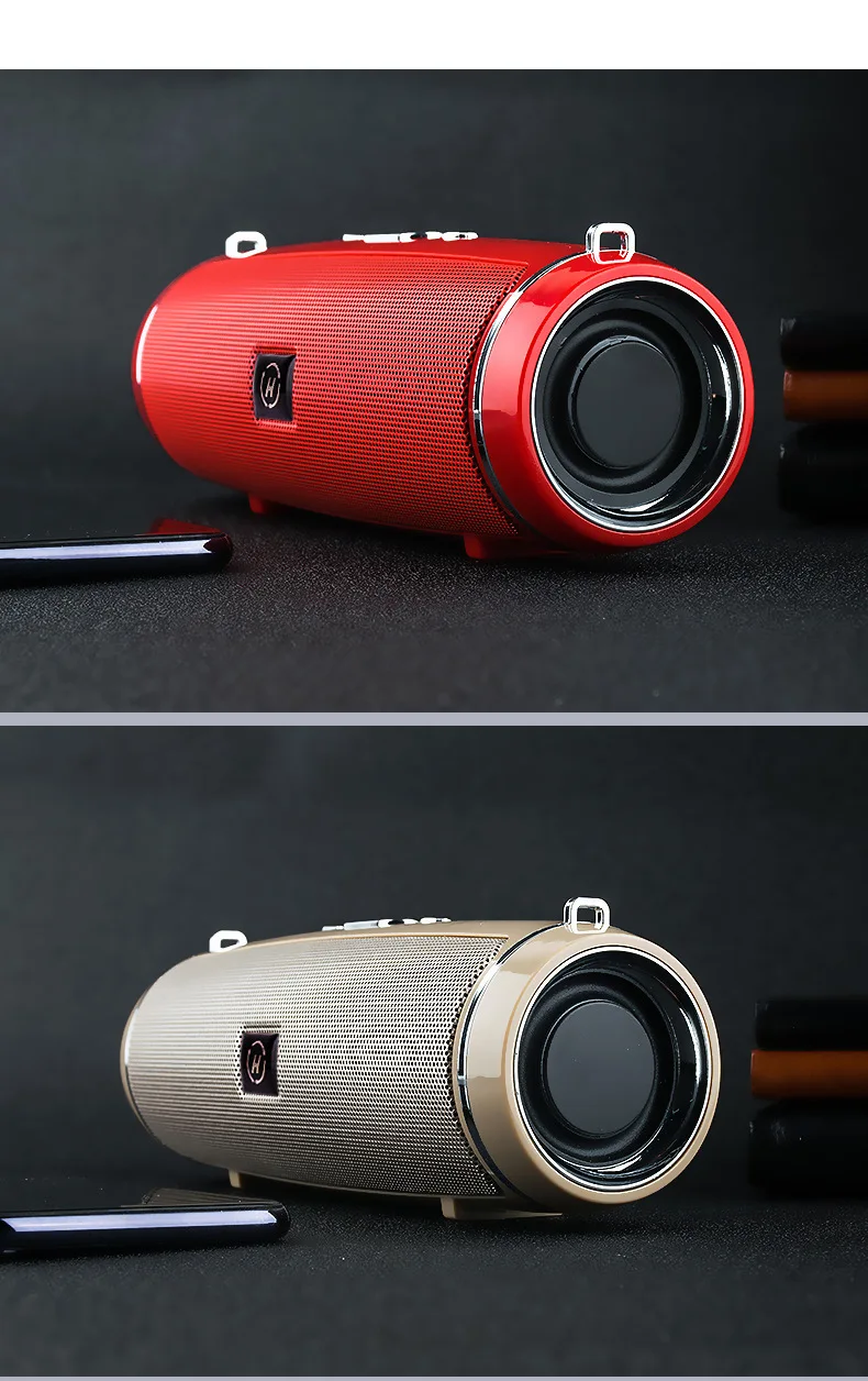 

New high-quality MINI2+Bluetooth speaker with plug-in mini subwoofer and outdoor strap portable speaker