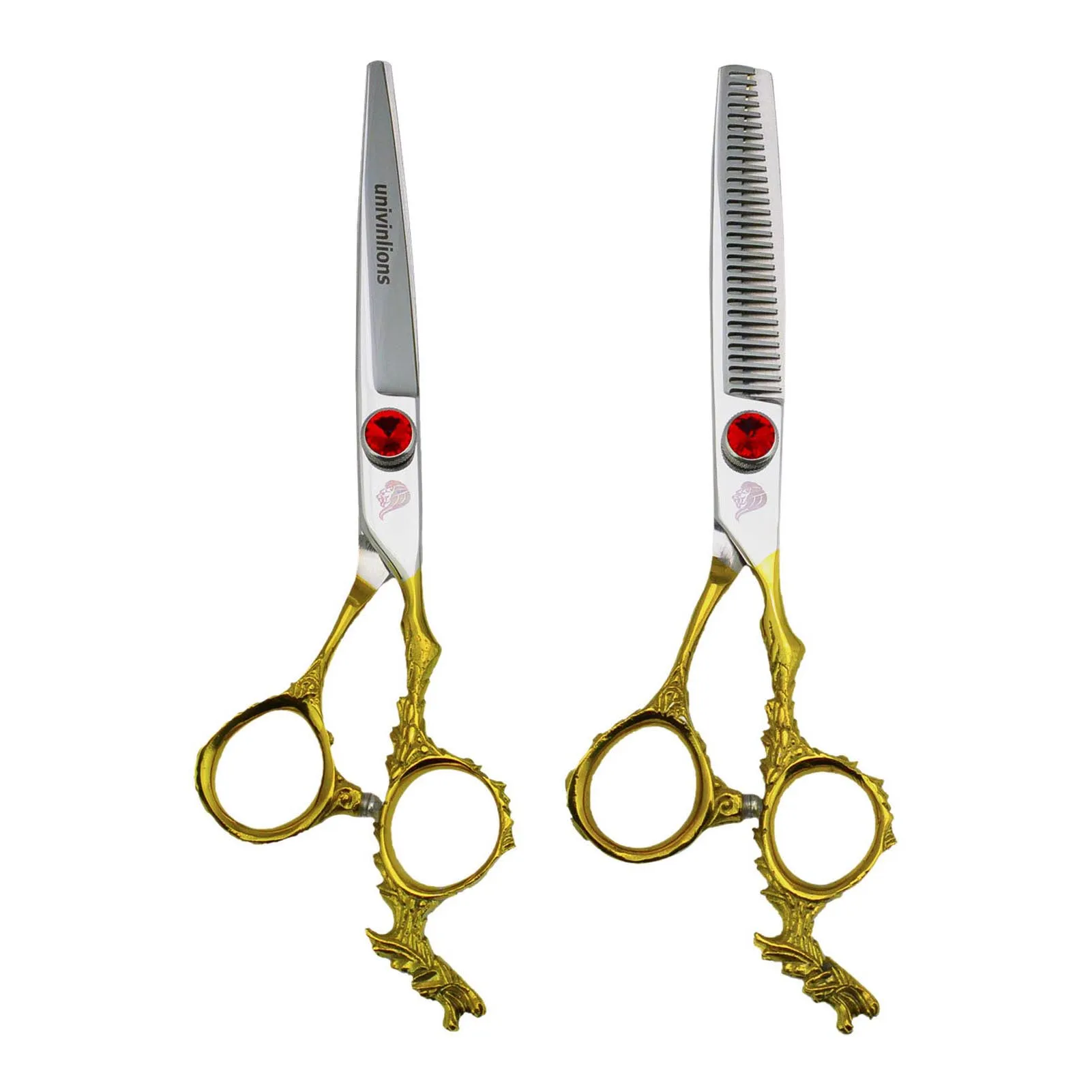 

6" Gold Dragon Japanese Hair Scissors Barber Hairdresser Razor Hairdressing Scissors Professional Hair Cut Thinning Shears Kit