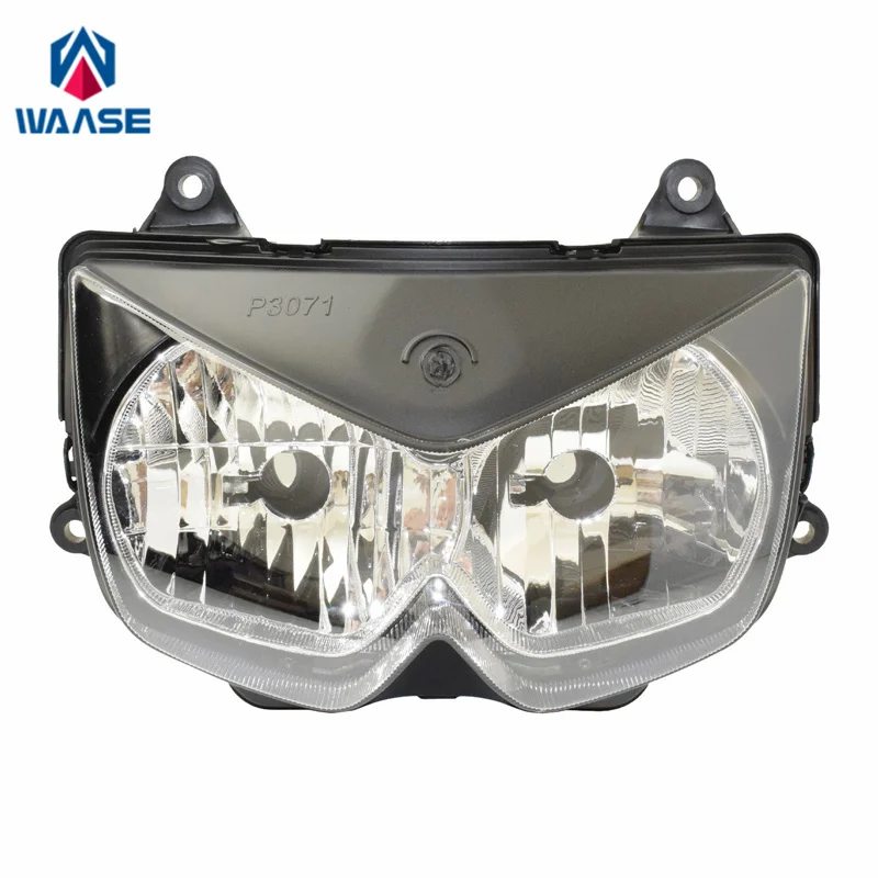 

waase For Kawasaki Ninja 650R EX650 ER6F ER-6F 2006 2007 2008 Front Headlight Headlamp Head Light Lamp Assembly Housing Case