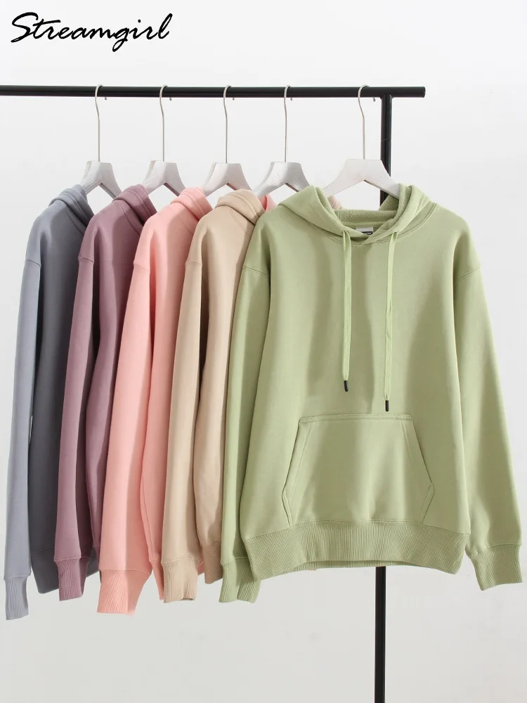 Streamgirl Fleece Winter Warm Hoodies Women Oversize Pullovers Hoodie y2k Oversize Sweatshirt Winter Women Thick Fleece Hoodies